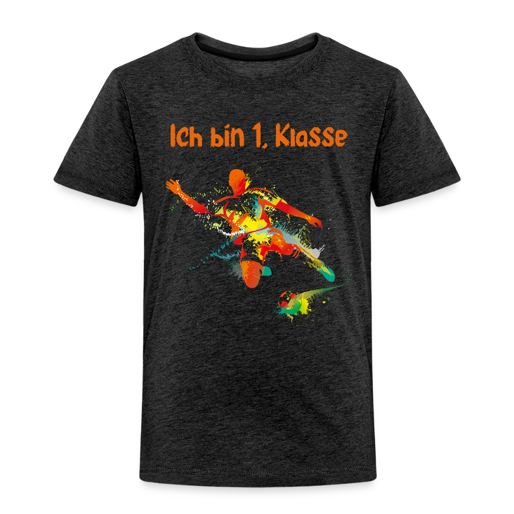 Kinder Premium T-Shirt - Ich bin 1. Klasse (Ball) - Anthrazit