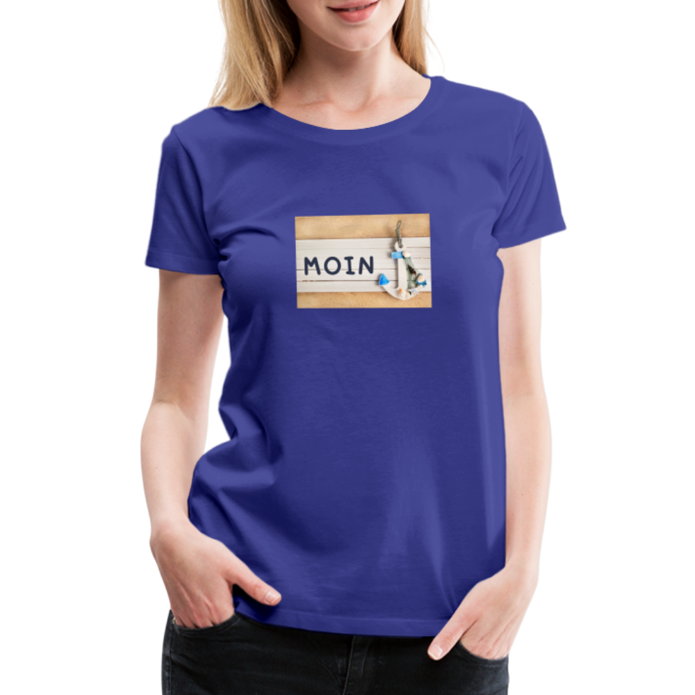 Frauen Premium T-Shirt - Moin Anker - Königsblau
