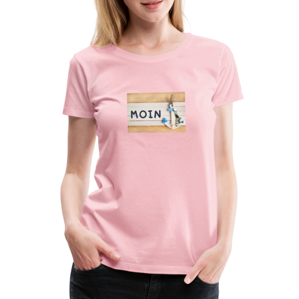Frauen Premium T-Shirt - Moin Anker - Hellrosa
