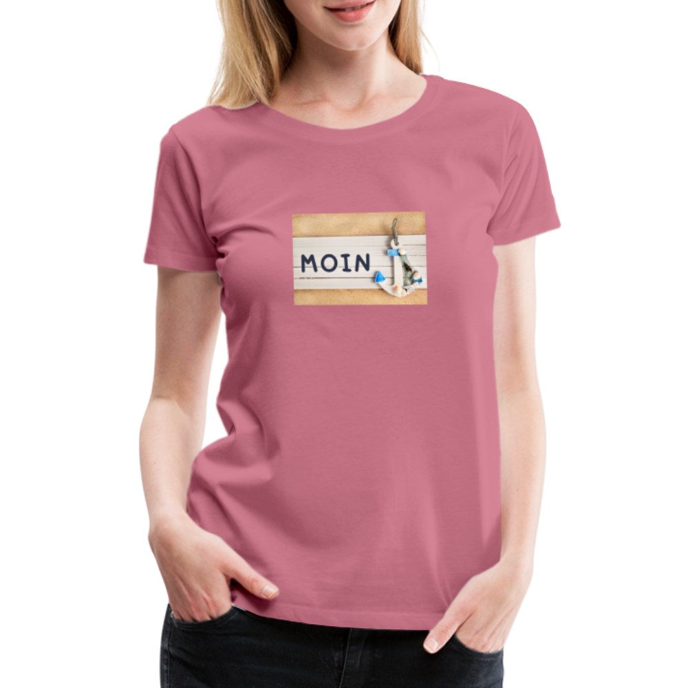 Frauen Premium T-Shirt - Moin Anker - Malve