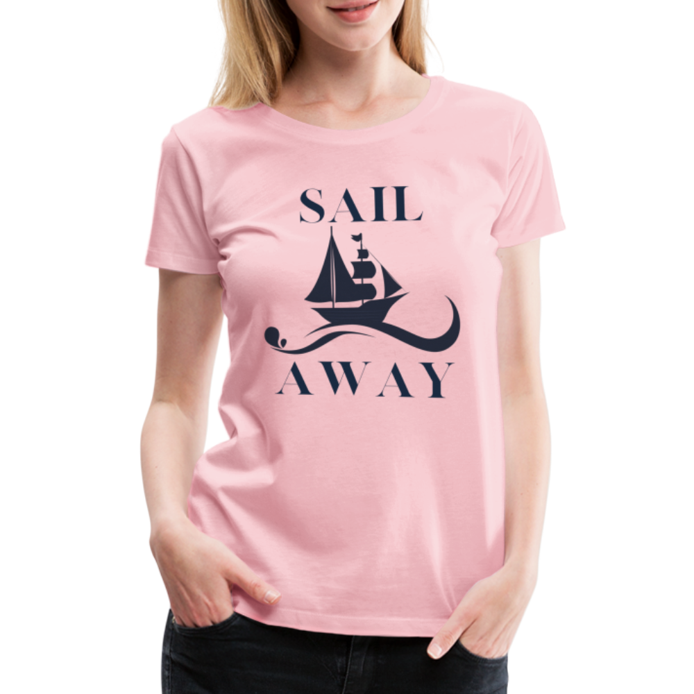 Frauen Premium T-Shirt - Sail away - Hellrosa