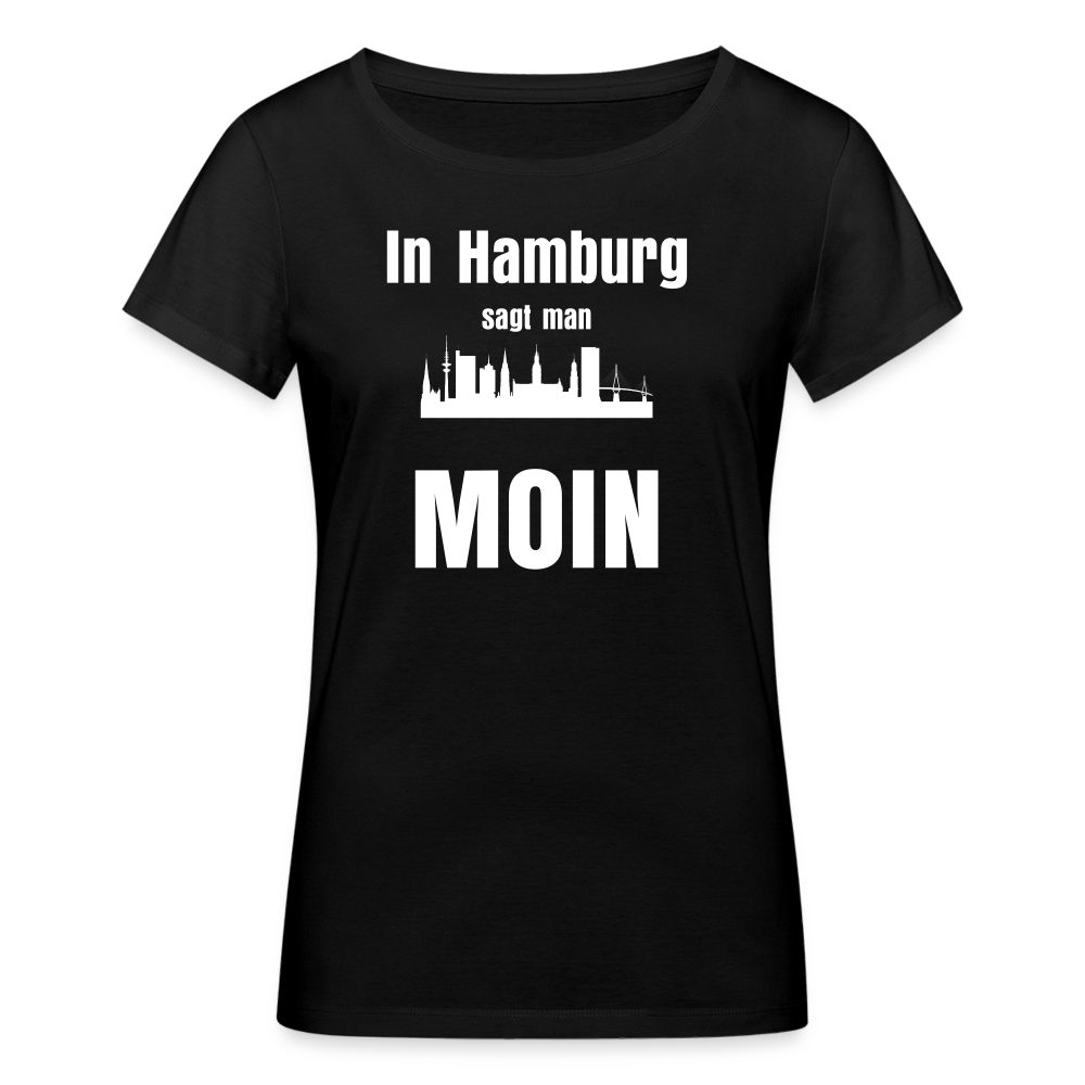 Frauen Bio-T-Shirt von Stanley & Stella - In Hamburg sagt man MOIN - Schwarz