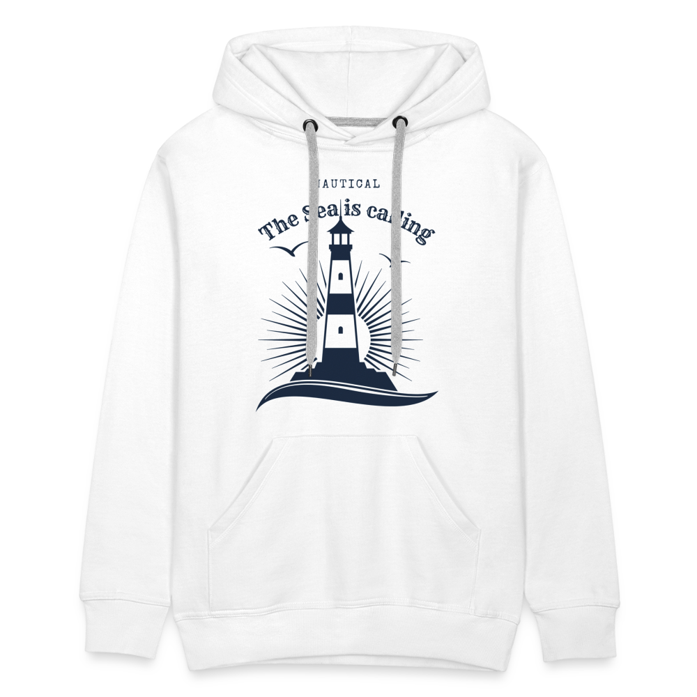 Men’s Premium Hoodie - The Sea is calling - weiß