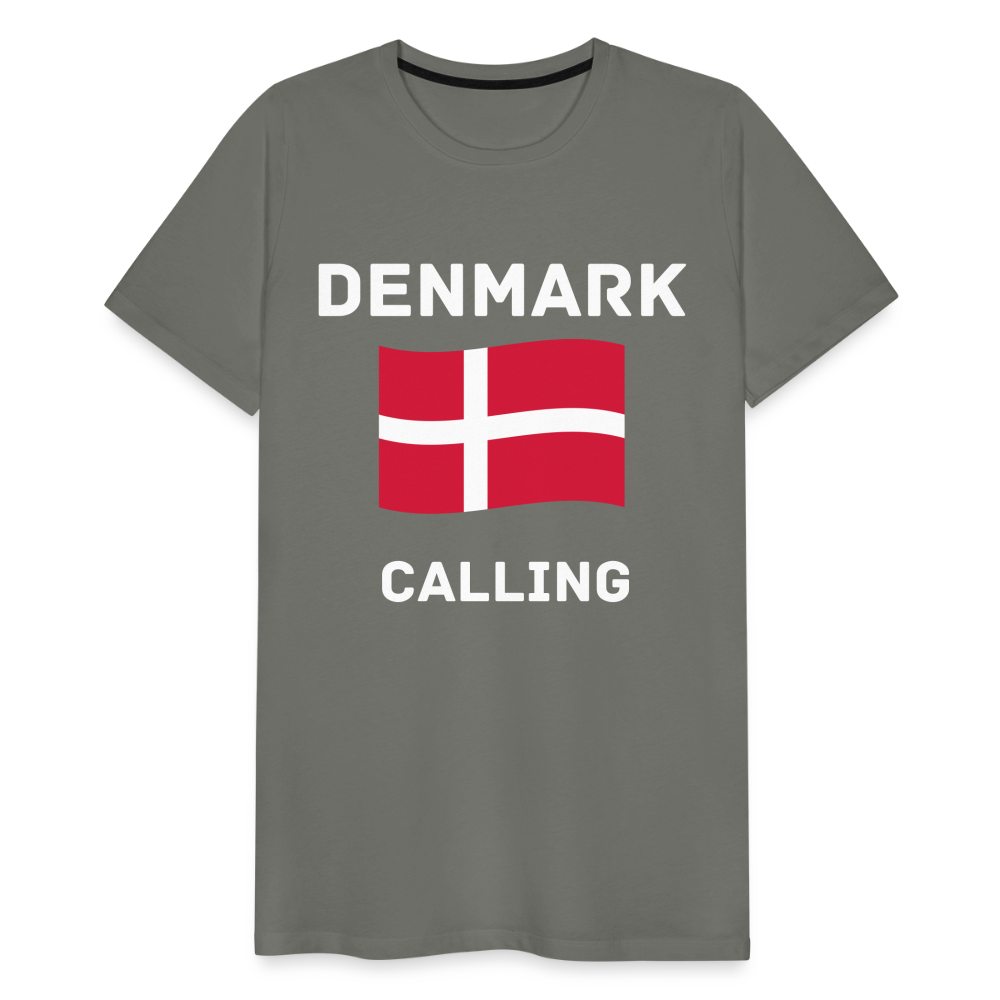 Männer Premium T-Shirt - Denmark calling - Asphalt