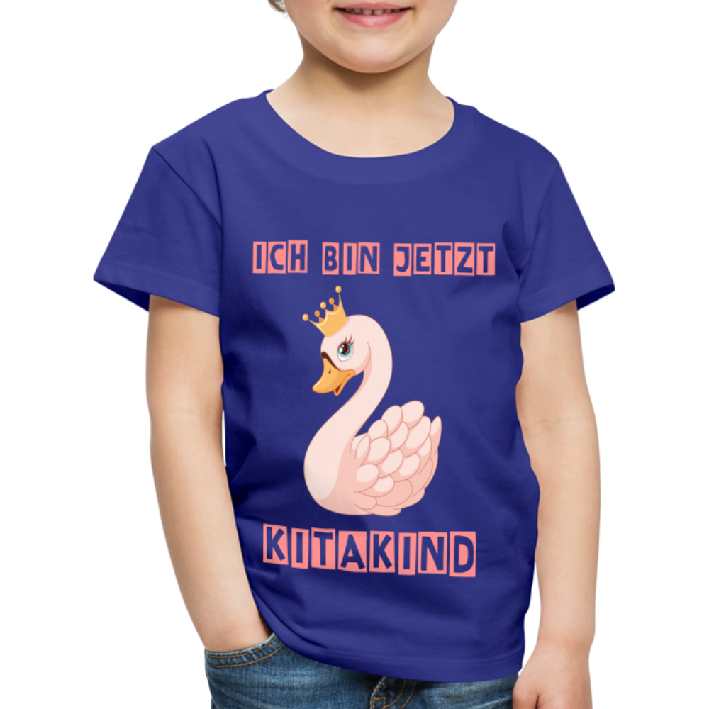 Kinder Premium T-Shirt - Kitakind Schwan Prinzessin - Königsblau