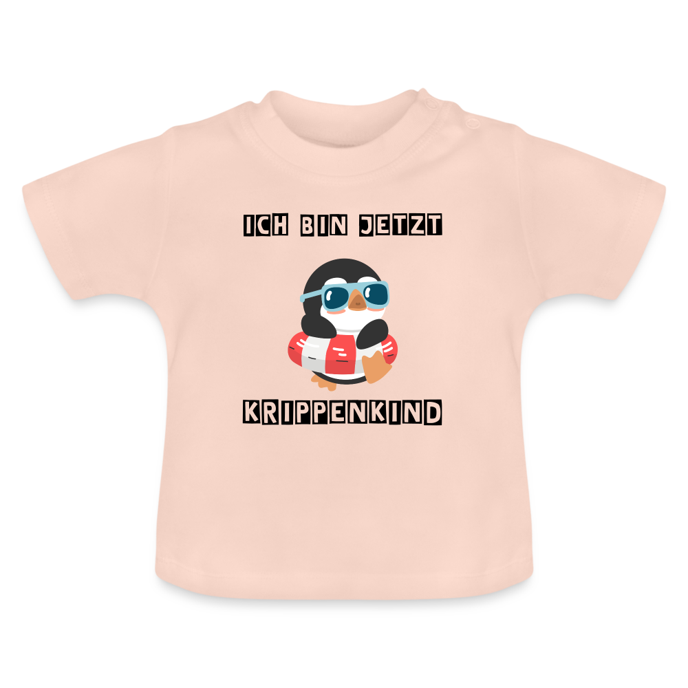 Baby T-Shirt - Krippenkind Pinguin - Kristallrosa