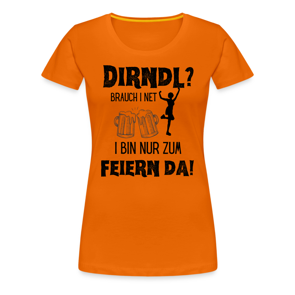 Frauen Premium T-Shirt - Dirndl? - Orange