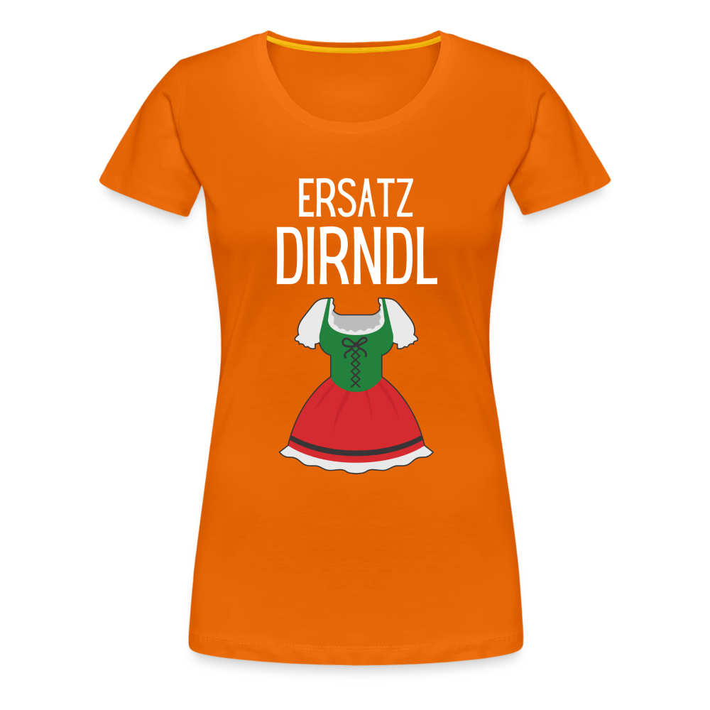 Frauen Premium T-Shirt - Ersatz Dirndl - Orange