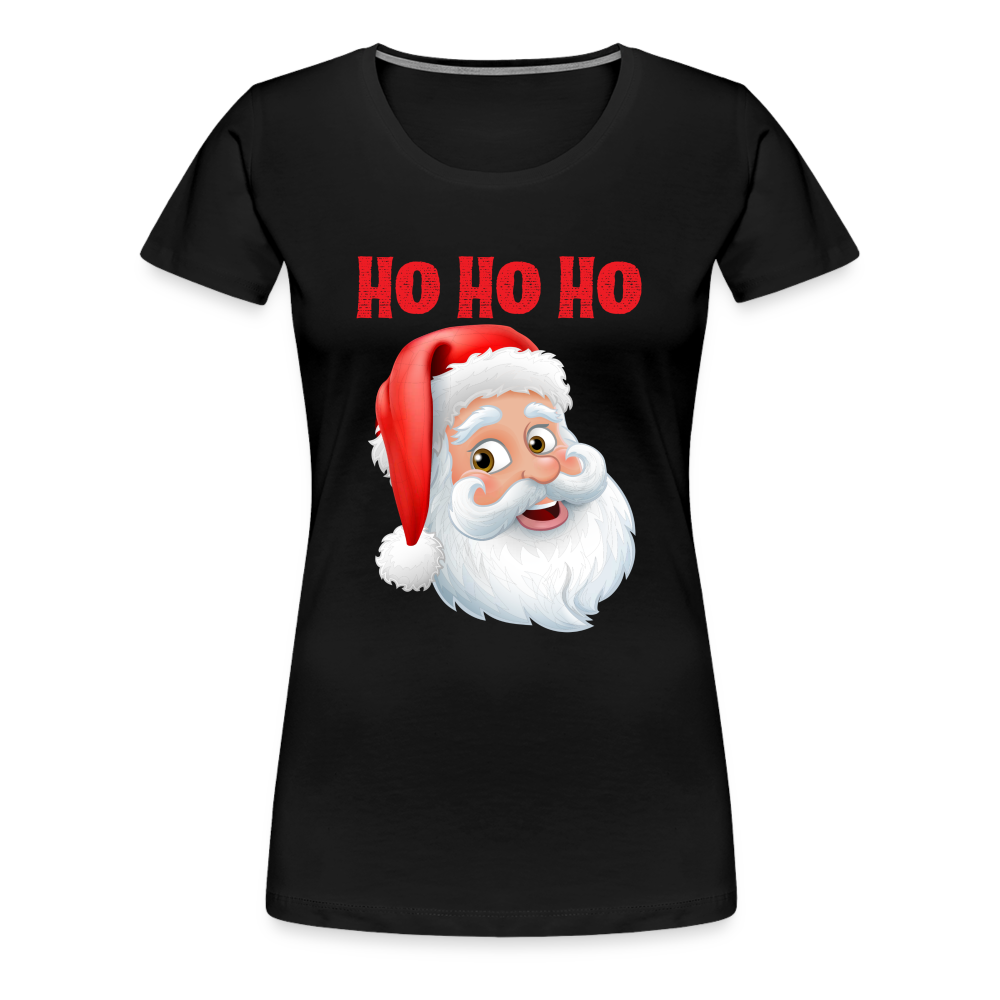 Frauen Premium T-Shirt - Hohoho Santa red - Schwarz