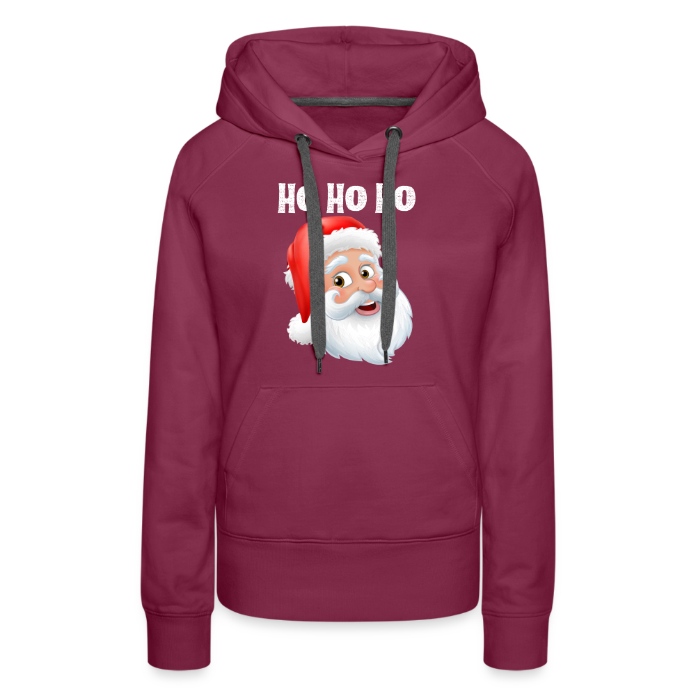 Frauen Premium Hoodie - Santa Hohoho white - Bordeaux