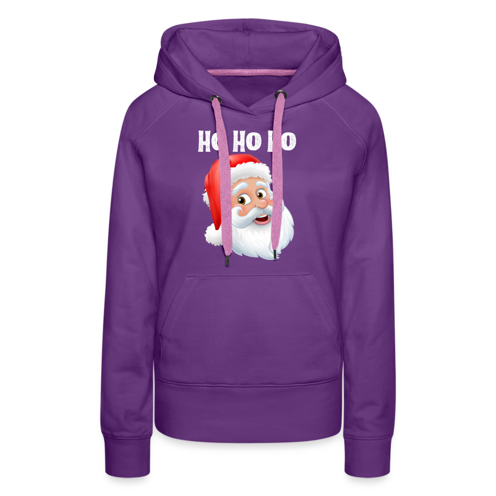 Frauen Premium Hoodie - Santa Hohoho white - Purple