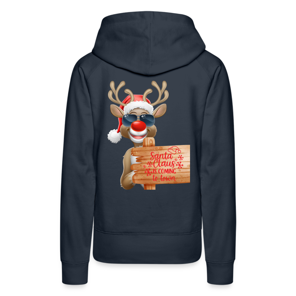 Frauen Premium Hoodie - Coming to town - Navy