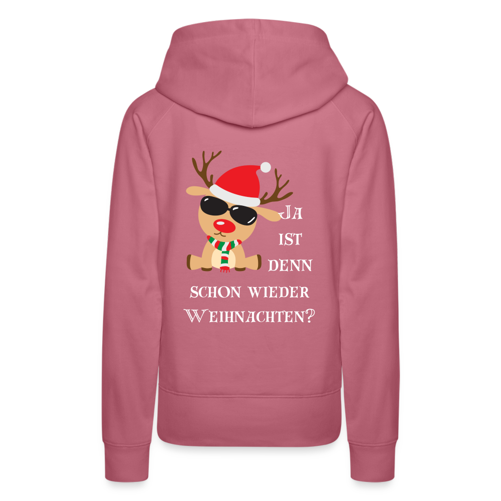 Frauen Premium Hoodie - Schon wieder Weihnachten - Malve