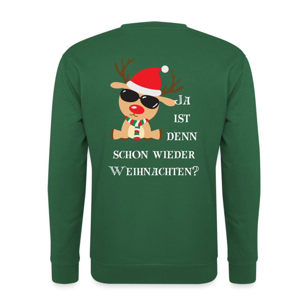 Unisex Pullover - Schon wieder Weihnachten - Grün