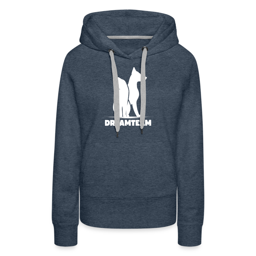Frauen Premium Hoodie - Dreamteam - Jeansblau