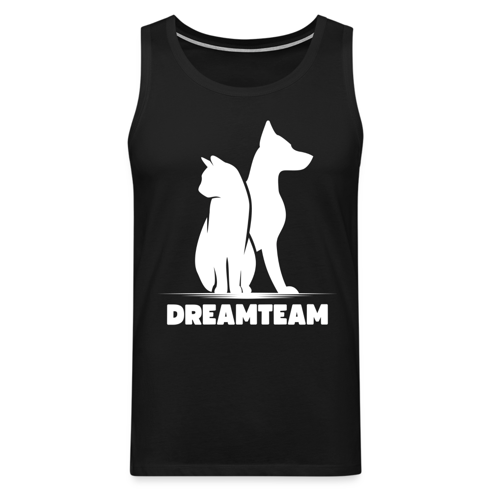Männer Premium Tank Top - Dreamteam II - Schwarz