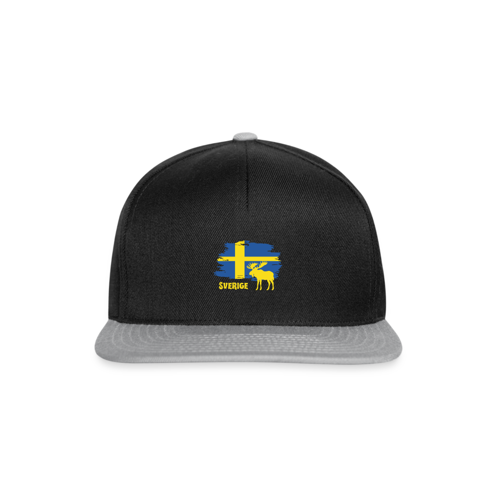 Snapback Cap - Schwarz/Grau