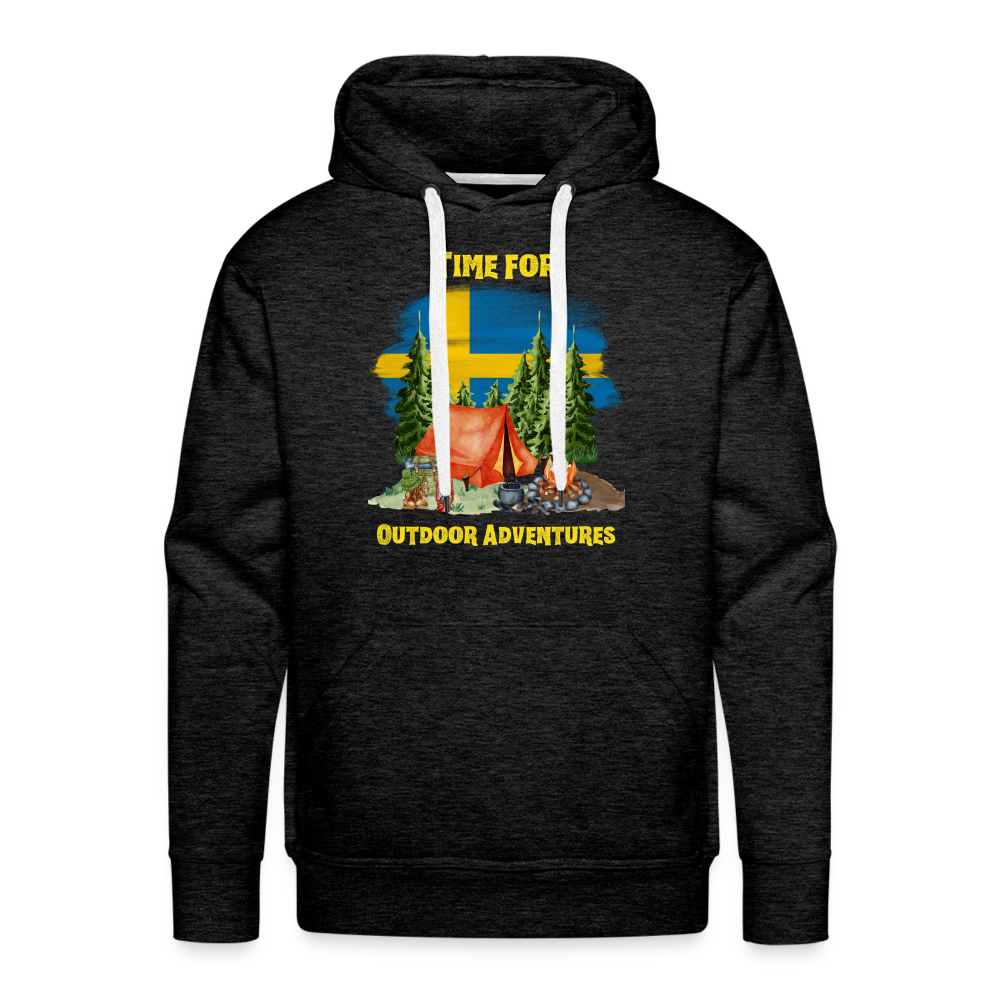 Männer Premium Hoodie - Outdoor Adventure Schweden - Anthrazit