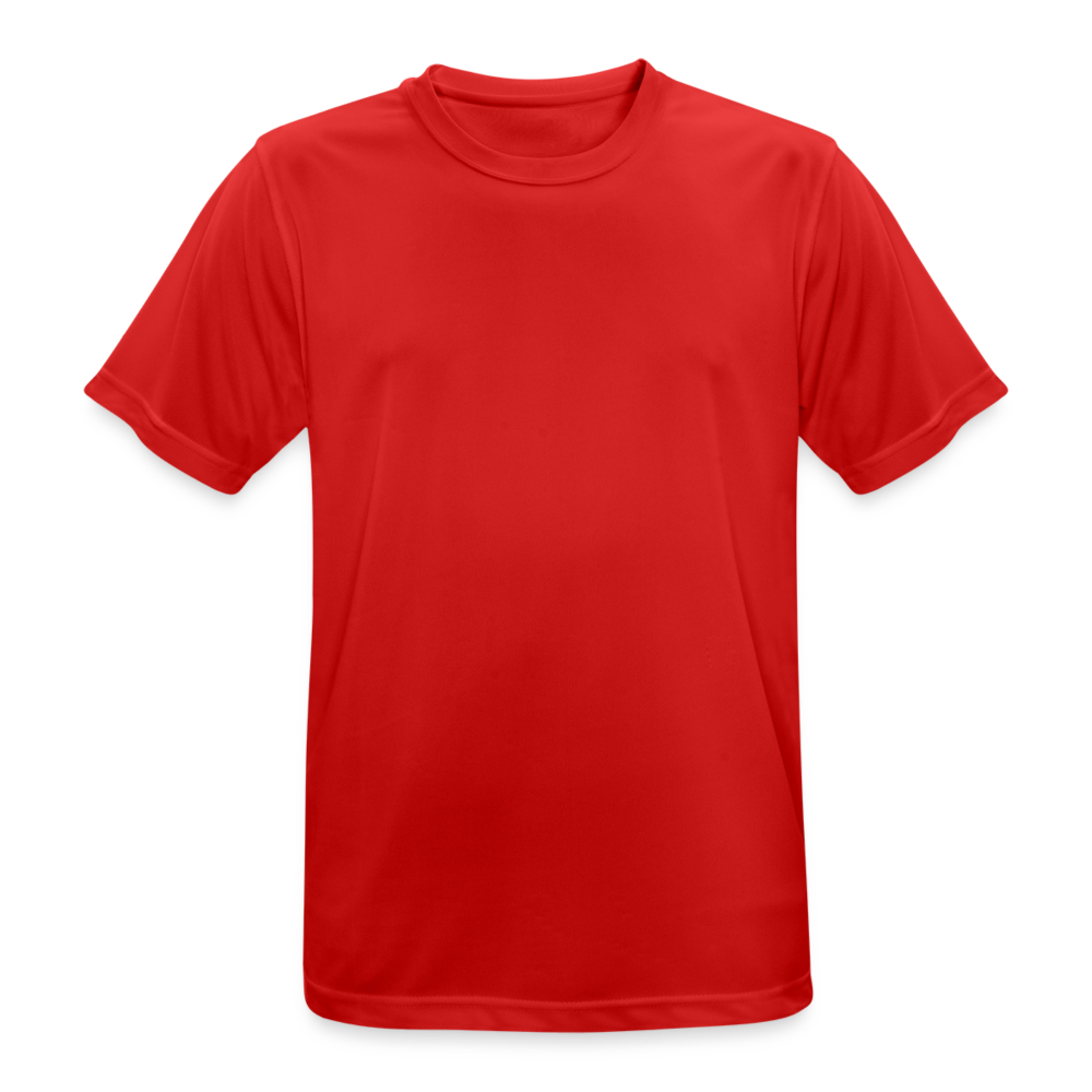 Männer T-Shirt atmungsaktiv - personalisiebar - Rot