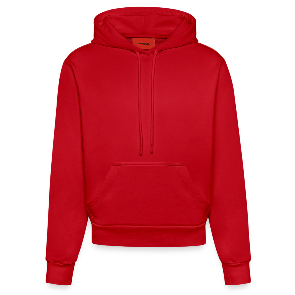 Organic Fitted Hoodie Made in EU - personalisierbar - Rot
