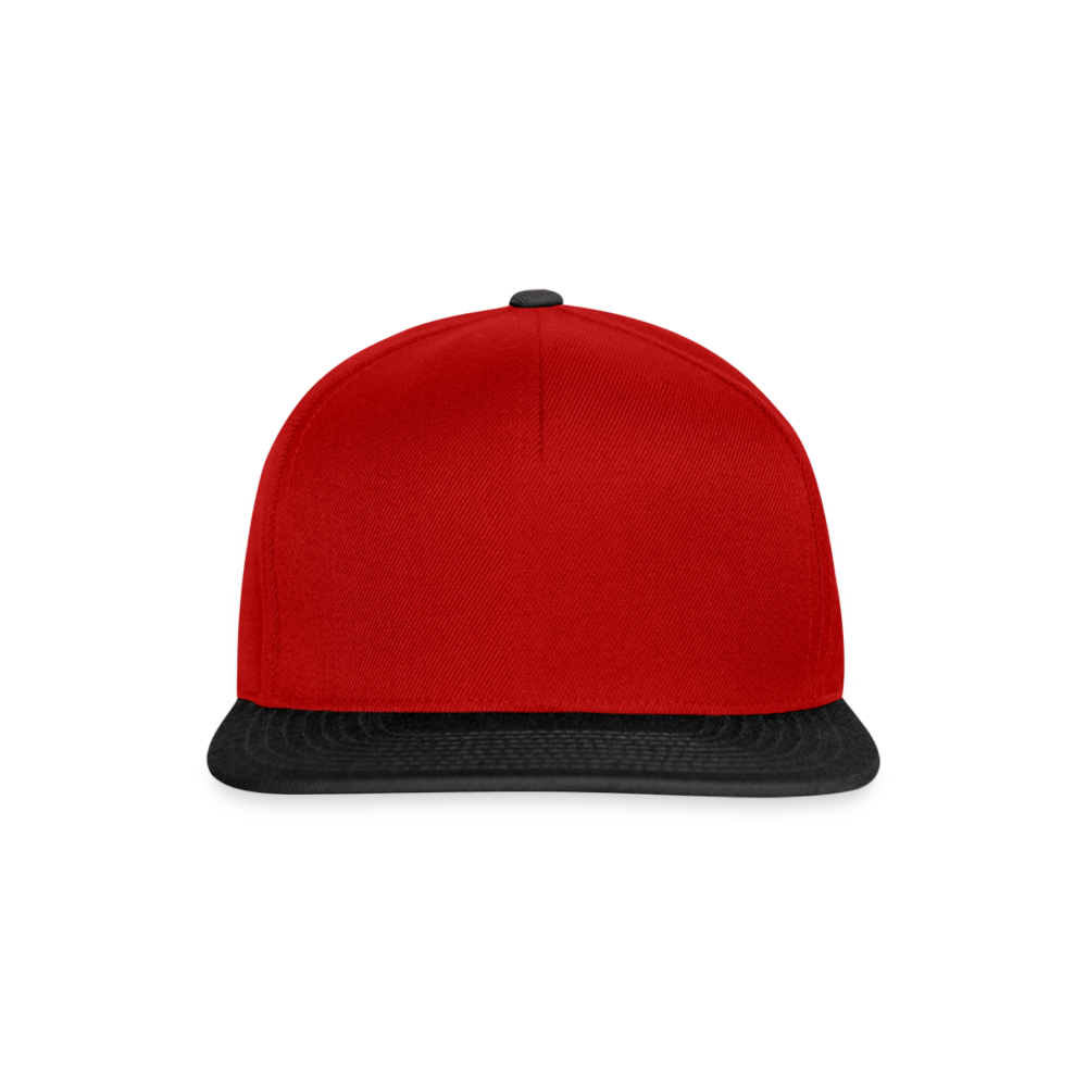 Snapback Cap - Personalisierbar - Rot/Schwarz