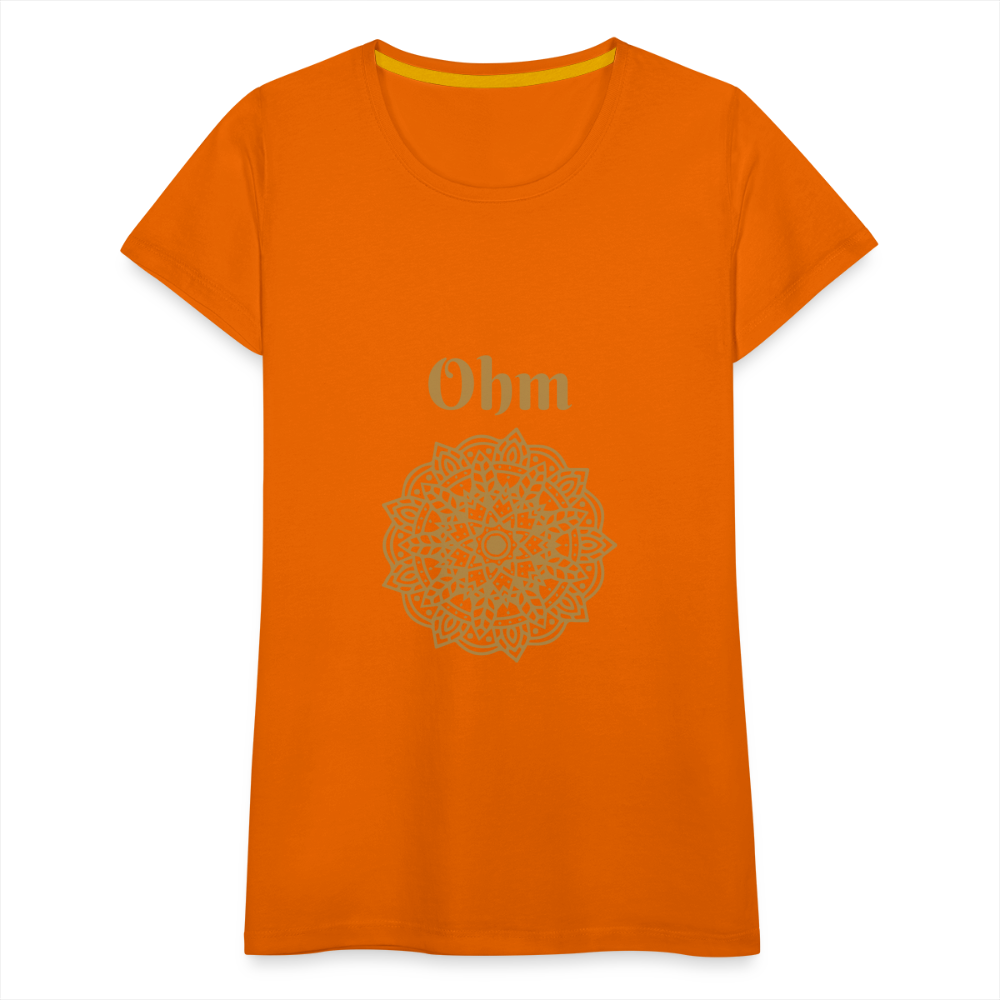 Frauen Premium T-Shirt - Ohm - Orange