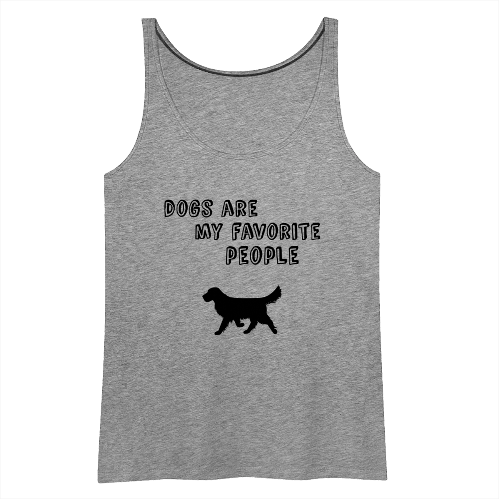 Frauen Premium Tank Top - Grau meliert