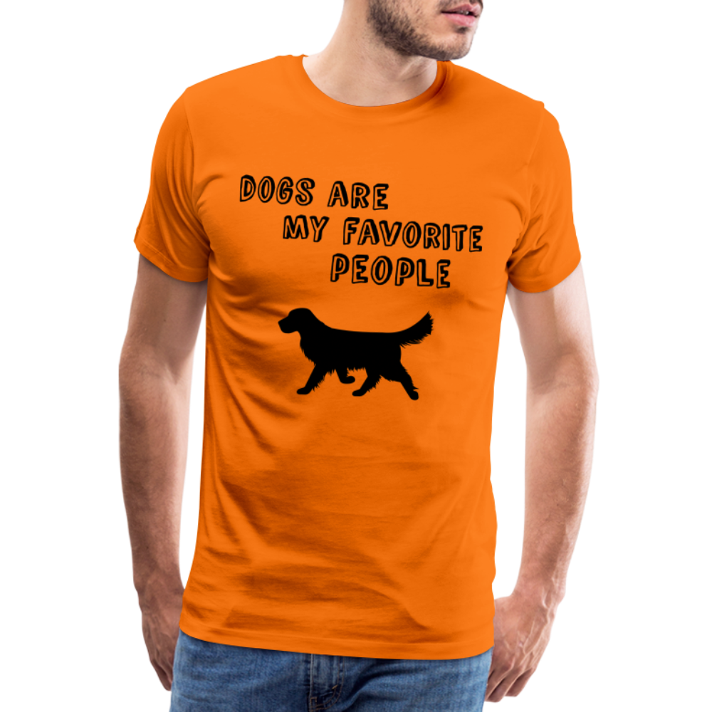 Männer Premium T-Shirt - Favorite Dog - Orange