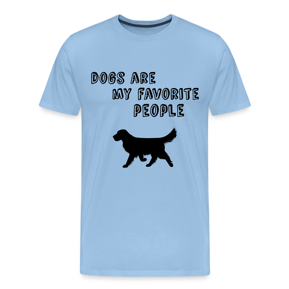 Männer Premium T-Shirt - Favorite Dog - Sky