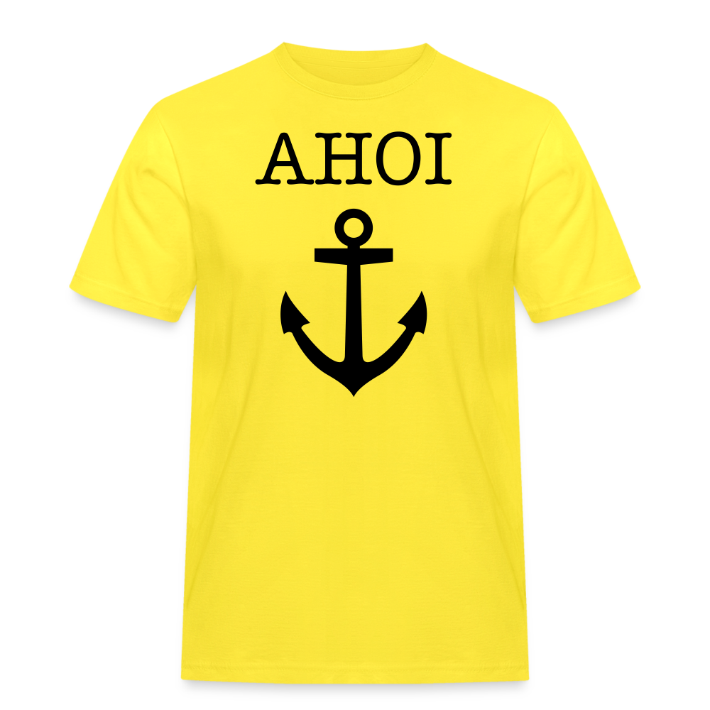 Männer Workwear T-Shirt - Ahoi - Gelb