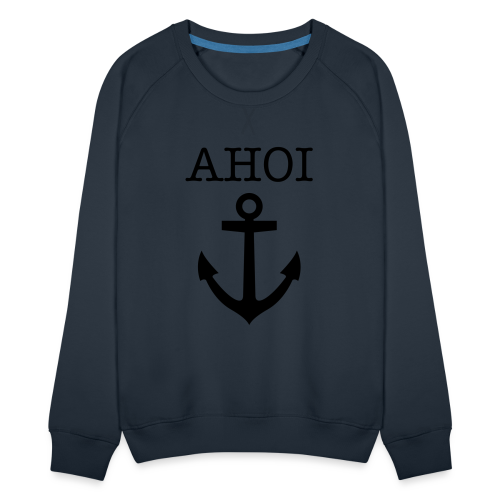 Frauen Premium Pullover - Ahoi - Navy