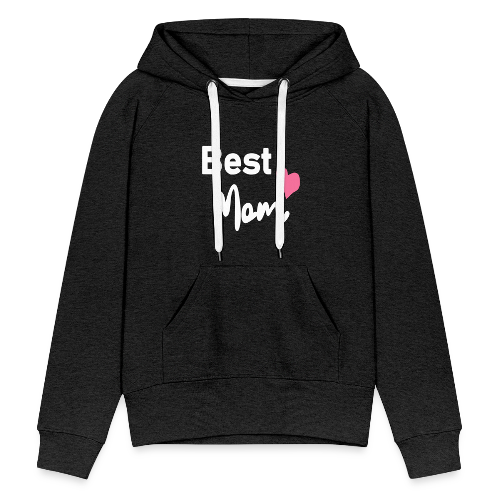 Frauen Premium Hoodie - Best Mom Herz - Anthrazit