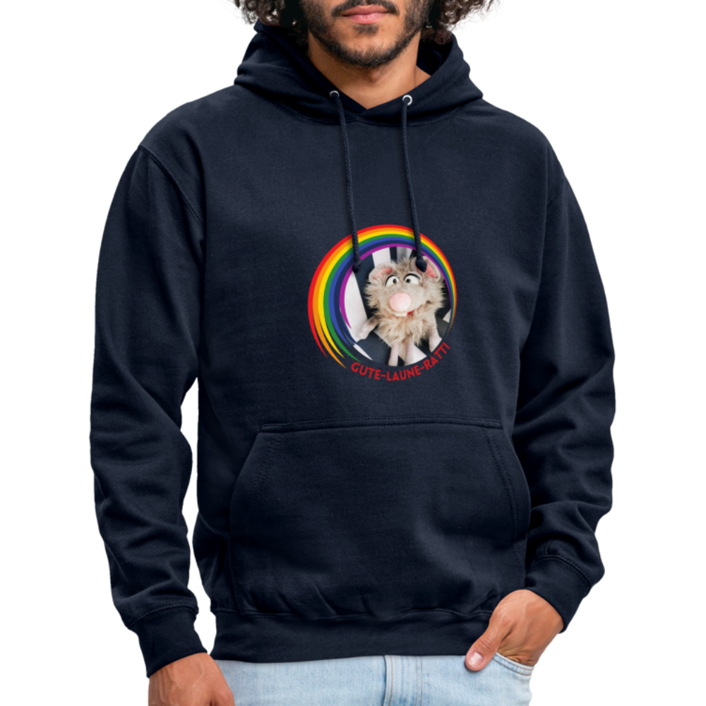 Unisex Hoodie - Gute Laune Ratti - Navy