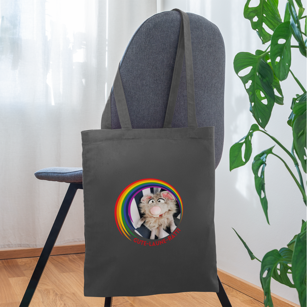 Stoffbeutel - Gute Laune Ratti - Graphite