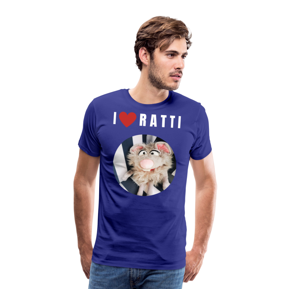 Männer Premium T-Shirt - I love Ratti - Königsblau
