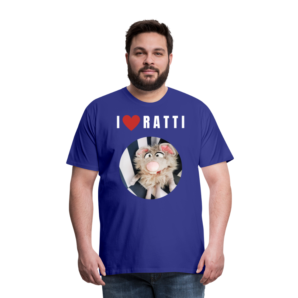 Männer Premium T-Shirt - I love Ratti - Königsblau
