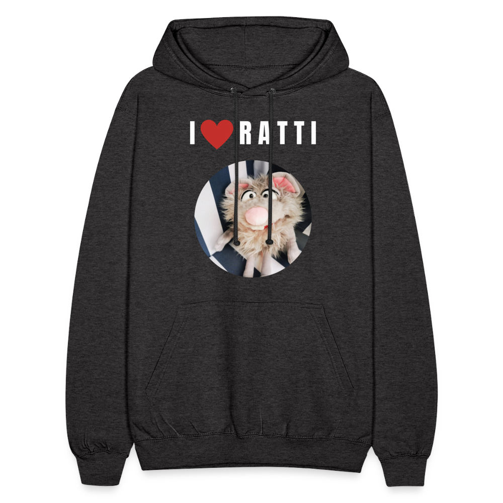 Unisex Hoodie - I love Ratti - Anthrazit