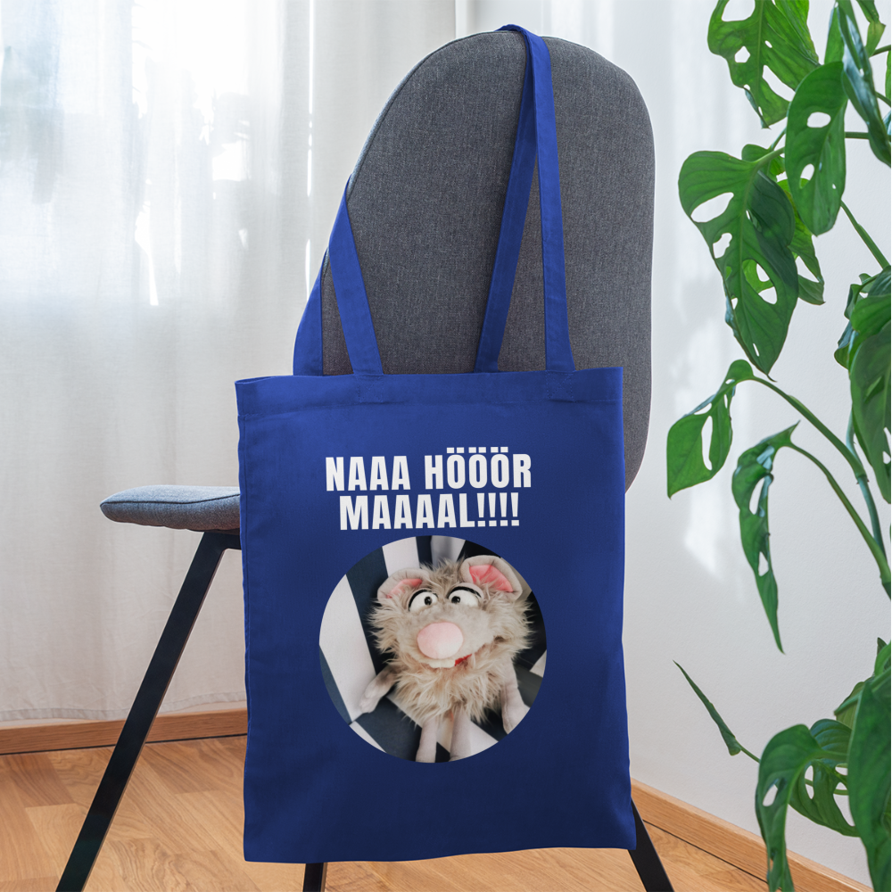 Stoffbeutel - Na hör mal! - Royalblau