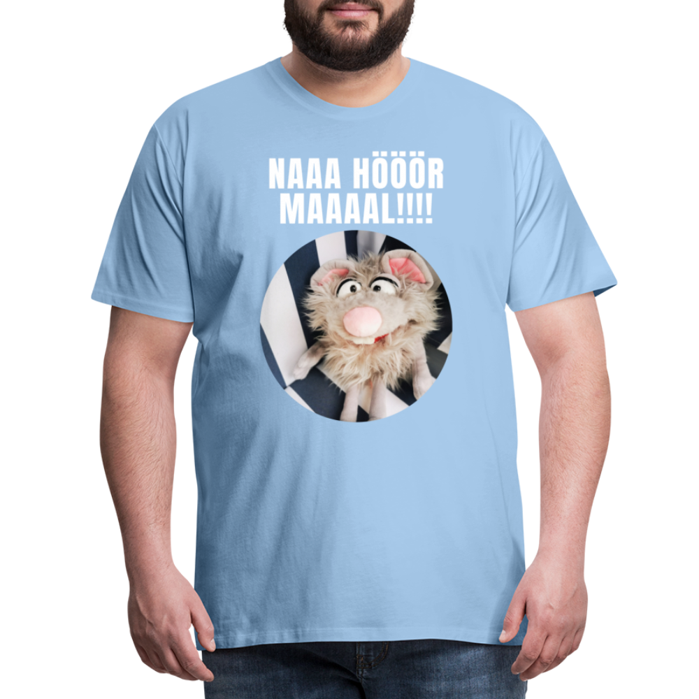Männer Premium T-Shirt - Na hör mal! - Sky