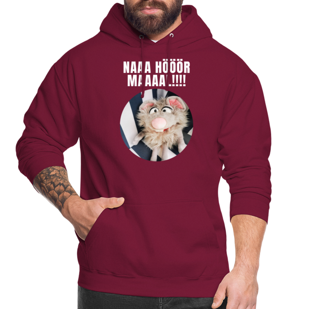 Unisex Hoodie - Na hör mal! - Bordeaux