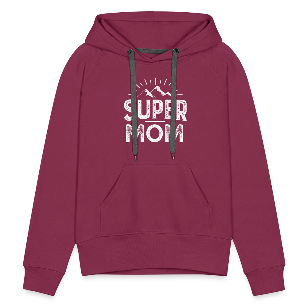 Frauen Premium Hoodie - Super Mom - Bordeaux
