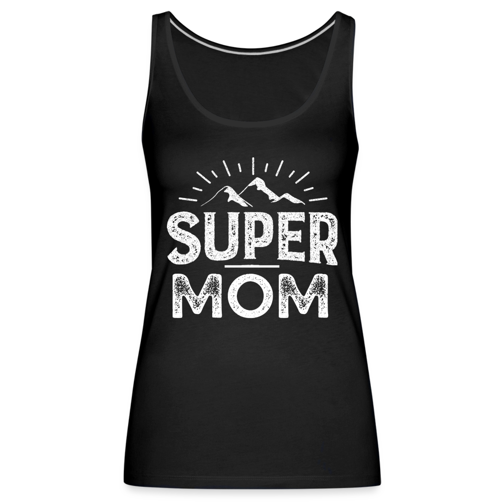 Frauen Premium Tank Top - Super Mom - Schwarz
