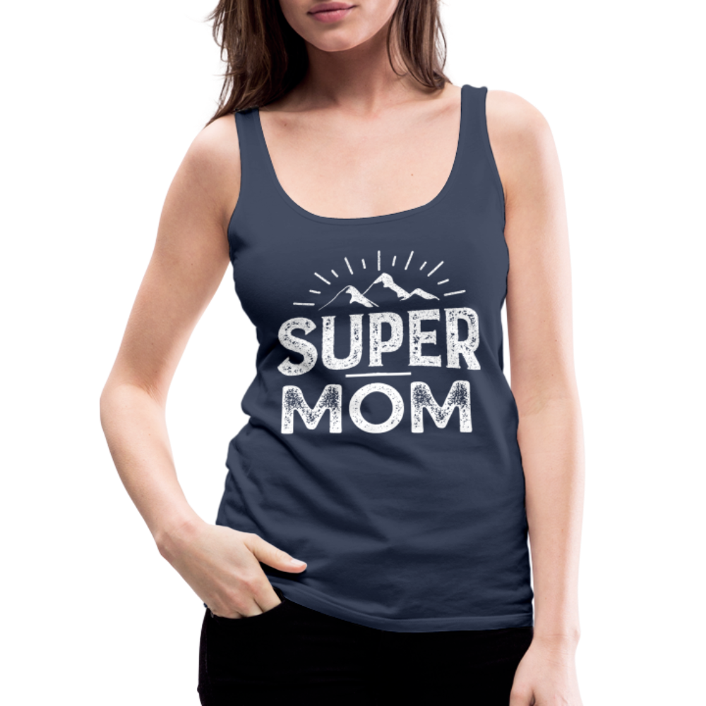 Frauen Premium Tank Top - Super Mom - Navy