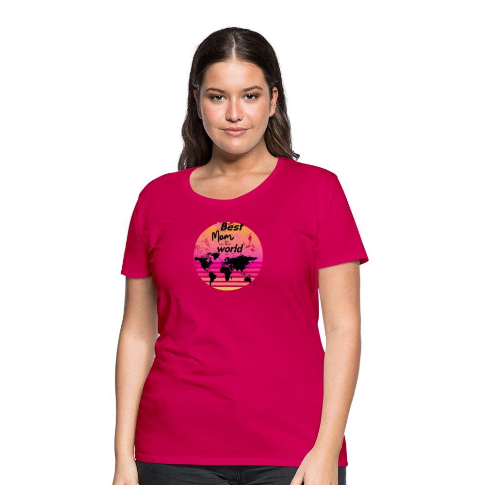 Frauen Premium T-Shirt - dunkles Pink