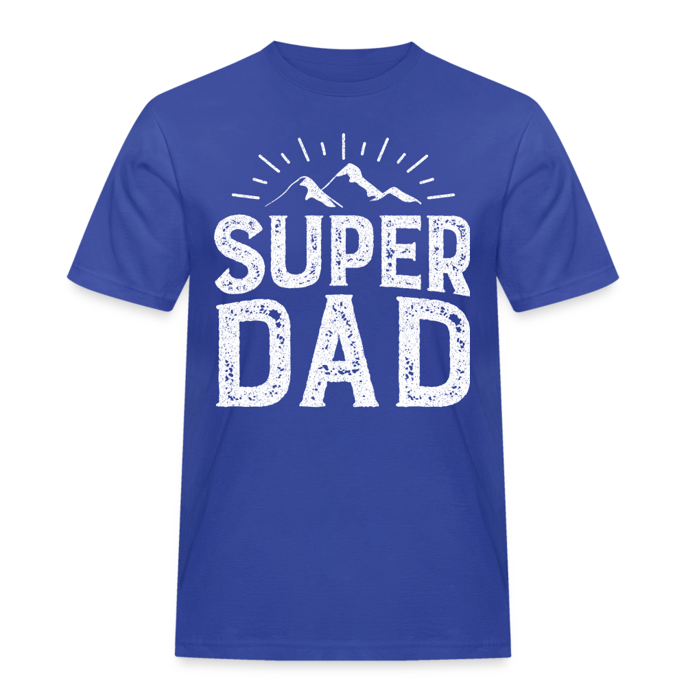Männer Workwear T-Shirt - Super DAD - Royalblau