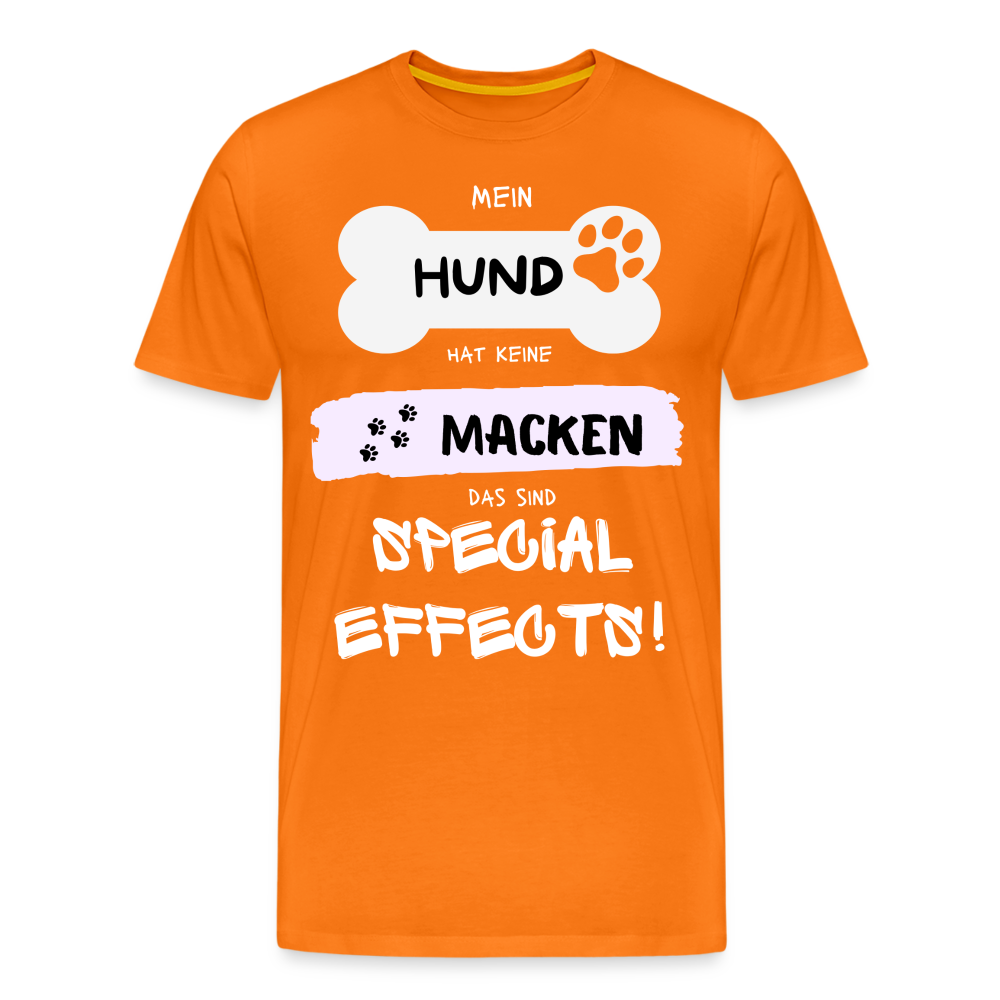 Männer Premium T-Shirt - Hund macken - Orange