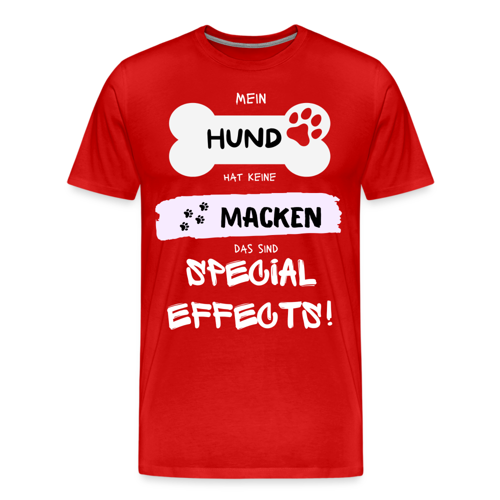 Männer Premium T-Shirt - Hund macken - Rot