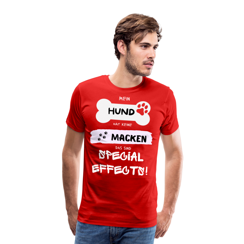 Männer Premium T-Shirt - Hund macken - Rot