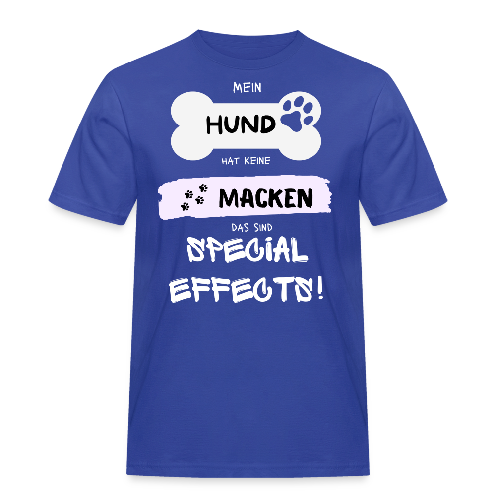 Männer Workwear T-Shirt - Hund macken - Royalblau