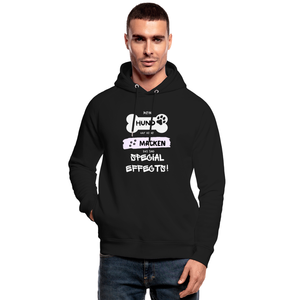 Unisex Bio-Hoodie von Stanley & Stella - Hund macken - Schwarz